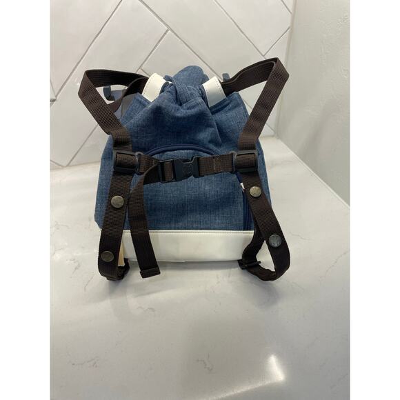 Play Jello Korean Boutique Denim Bunny Backpack White Bottom 12"x7"x6" - Picture 3 of 14